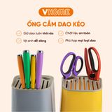  Ống Dao Kéo Nhựa Hình Vuông - Nhiều Ngăn Tiện Dụng, Đa Sắc, Bền Đẹp - Nhựa Vĩ Hưng 