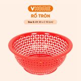  Rổ Nhựa Bông Tròn Nhiều Màu, Chất Lượng Cao, Nhựa Chính Phẩm - Nhựa Vĩ Hưng 