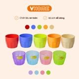  Cốc Nhựa Uống Nước Trà Đá, Chất Lượng Cao - Giao Màu Ngẫu Nhiên - Nhựa Vĩ Hưng 