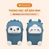  Thùng Rác MIni Dễ Thương Nhựa PP Bền Đẹp, Chống Thấm, Nhiều Màu Sắc - Thương Hiệu Vĩ Hưng 