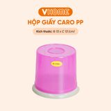  Hộp Đựng Giấy Ăn, Khăn Giấy Tròn Nhựa, Đựng Giấy Để Bàn Ăn,  An Toàn Sức Khỏe - Nhựa Vĩ Hưng 