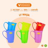  Cốc Uống Nước Có Quai, Chịu Nhiệt Cao Cấp - Nhựa Chính Phẩm - Nhựa Vĩ Hưng 