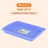  Khay Úp Ly 3 Kích Cỡ, 3 Màu Nhựa Chính Phẩm, An Toàn Sức Khỏe, Bền Đẹp Tiện Lợi Vĩ Hưng 