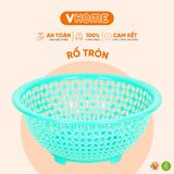  Rổ Nhựa Bông Tròn Nhiều Màu, Chất Lượng Cao, Nhựa Chính Phẩm - Nhựa Vĩ Hưng 