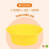  Thau Nhựa 20cm Nhiều Màu Nhựa Chính Phẩm, Không BPA, Bền Đẹp, An Toàn Sức Khỏe, Tiện Lợi Vĩ Hưng 
