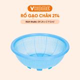  Rổ Gạo Có Chân 4 Size Đa Màu Sắc, Không BPA, An Toàn Sức Khỏe, Nhựa Vĩ Hưng Chất Lượng Cao 