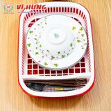  Khay Úp Chén Bát Có Nắp Đậy Tiện Lợi, Sạch Sẽ, An Toàn Cho Sức Khỏe - Nhựa Vĩ Hưng 