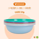  Thau Nhựa 28cm Nhiều Màu Nhựa Chính Phẩm, Không BPA, Bền Đẹp, An Toàn Sức Khỏe, Tiện Lợi Vĩ Hưng 