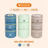  Hộp Đựng Cơm Giữ Nhiệt Văn Phòng Inox 304 - Chống Gỉ, Cao Cấp, Sang Trọng, Quà Tặng Ý Nghĩa - Nhựa Vĩ Hưng 
