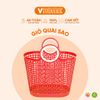 Giỏ Nhựa Nhỏ Quai Sao Đi Chợ Loại Lớn, Màu Sắc Tươi Sáng - Bảo Vệ Sức Khỏe, Không BPA Vĩ Hưng 