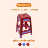  Ghế Cao Nhựa Dày, Bền - Nhiều Màu Sắc - Nhựa Chính Phẩm - Nhựa Vĩ Hưng 