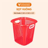  Sọt Vuông Nhỏ Đựng Quần Áo , Sọt Đựng Đồ Đa Năng Có Tay Cầm, Chắc Chắn, Bền Đẹp - Nhựa VĨ HƯNG 