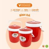  Thùng Đá Tròn Giữ Nhiệt 14L 16L 18L, Cao Cấp, Nhựa HƯNG THUẬN LỢI 