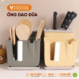  Hộp Cắm Dao Kéo Đũa Đa Năng, Màu Pastel, Tiện Lợi - Có Thể Tháo Rời, Nhựa Vĩ Hưng 
