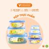  Bộ 7 Hộp Thực Phẩm Chữ Nhật, An Toàn Sức Khỏe, Sử Dụng Lò Vi Sóng - Nhựa Vĩ Hưng 