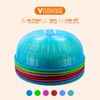  Lồng Bàn Tròn Đậy Thức Ăn, Đường Kính 49cm, Chống Muỗi, Chống Bụi Bằng Nhựa - Tiện Dụng Cho Nhà Bếp Vĩ Hưng 