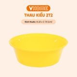  Thau Nhựa 22cm Nhiều Màu Nhựa Chính Phẩm, Không BPA, Bền Đẹp, An Toàn Sức Khỏe, Tiện Lợi Vĩ Hưng 