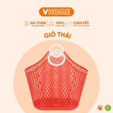  Giỏ Nhựa Đựng Đồ Đa Năng Vĩ Hưng - Tiện Lợi, Chắc Chắn, Tiết Kiệm Không Gian, Đa Dạng Màu Sắc 