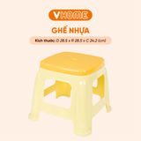  Ghế Đẩu 2 Màu, Trà Chanh Ngồi Quán Vỉa Hè, Dày Cao Cấp - Nhựa Vĩ Hưng 