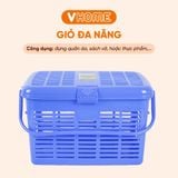  Giỏ Quai Giữa, Giúp Đựng Đồ Chơi, Quần Áo, Sách Vở, Đồ Đi Sanh Cho Mẹ Nhựa VĨ HƯNG 