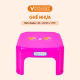  Ghế Đẩu Nhựa Thấp, Ghế Nhà Tắm Chắc Chắn, Bền Đẹp - Nhựa Chính Phẩm - Nhựa Vĩ Hưng 