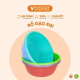  Rổ Gạo Đại 45cm Vĩ Hưng, Nhựa Chắc Chắn, Không BPA, An Toàn Sức Khỏe 