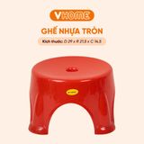  Ghế Đẩu Mini Tròn Chắc Chắn, Nhiều Màu Sắc, Nhựa PP Chính Phẩm, Bền Đẹp - Nhựa Vĩ Hưng 