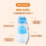  Bình Nước Thể Thao 750ml, Nhựa Chính Phẩm, Không BPA, An Toàn Sức Khỏe - Nhựa Vĩ Hưng 
