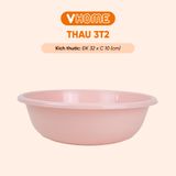  Thau Nhựa 32cm Nhiều Màu Nhựa Chính Phẩm, Không BPA, Bền Đẹp, An Toàn Sức Khỏe, Tiện Lợi Vĩ Hưng 