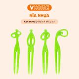  Set 15 Nĩa Ăn Trái Cây, Màu Sắc Xinh Xắn Nhựa VĨ HƯNG 