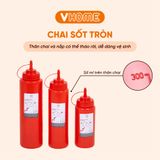  Chai Nhựa Bóp Đựng Nước Sốt, Gia Vị Tròn - Tiện Lợi, Chất Lượng Cao - Nhựa Vĩ Hưng 