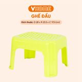  Ghế Đẩu Chữ Nhật, Nhựa PP Nguyên Chất, Hàng Cao Cấp - Ghế Đẩu Thấp - Nhựa Vĩ Hưng 