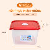  Hộp Bảo Quản Thực Phẩm, Đựng Thức Ăn 900ml 1600ml 3200ml - Nhựa Vĩ Hưng 