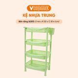  Kệ Nhựa Chữ Nhật - Nhựa Vĩ Hưng - Đa Dạng Màu Sắc, Kệ Để Đồ Tiện Lợi, Phù Hợp Mọi Không Gian 