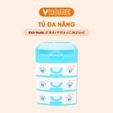  Tủ Đồ Mini Để Bàn Nhiều Ngăn, Màu Sắc Xinh Xắn Nhựa VĨ HƯNG 