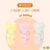  [Bộ 5] Tumbler 5 Màu Pastel Xinh Xắn Nhựa Vĩ Hưng 