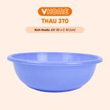  Thau Nhựa 30cm Nhiều Màu Nhựa Chính Phẩm, Không BPA, Bền Đẹp, An Toàn Sức Khỏe, Tiện Lợi Vĩ Hưng 