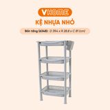  Kệ Nhựa Chữ Nhật Nhỏ - Nhựa Vĩ Hưng - Đa Dạng Màu Sắc, Kệ Lưu Trữ Đẹp, Tiện Dụng Cho Gia Đình 