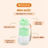  Bình Nước Thể Thao 750ml, Nhựa Chính Phẩm, Không BPA, An Toàn Sức Khỏe - Nhựa Vĩ Hưng 