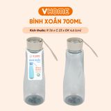  Bình Nước Thể Thao 700ml, Nhựa Chính Phẩm, Không BPA, An Toàn Sức Khỏe - Nhựa Vĩ Hưng 