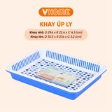  Khay Úp Ly Bi Hình Chữ Nhạt Nhựa Vĩ Hưng 