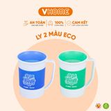  Ly 2 Màu Eco 400ml Nhựa PP Chính Phẩm, Bền Đẹp, Không BPA, An Toàn Sức Khỏe, Tiện Lợi Vĩ Hưng 