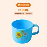  Ly Nhựa Uống Nước Có Quai Cầm, Nhiều Màu Sắc, Chất Lượng Cao - Nhựa Bền Đẹp - Nhựa Vĩ Hưng 