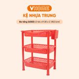  Kệ Nhựa Chữ Nhật - Nhựa Vĩ Hưng - Đa Dạng Màu Sắc, Kệ Để Đồ Tiện Lợi, Phù Hợp Mọi Không Gian 