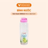 Bình Nước Thể Thao 1.2L, Nhựa Chính Phẩm, Không BPA, An Toàn Sức Khỏe - Nhựa Vĩ Hưng 