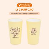  Ly 2 Màu Cao Nhựa Chính Phẩm, Không BPA, An Toàn Sức Khỏe, Bền Đẹp, Tiện Lợi Vĩ Hưng 