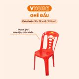  Ghế Dựa Hình Oval Cao - Thiết Kế Tiện Lợi, Nhựa Vĩ Hưng 
