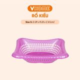  Rổ Nhựa Kiểu Nhật, Màu Sắc Đa Dạng, Cao Cấp Nhựa Vĩ Hưng 