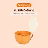  Hũ Nhựa Đựng Gia Vị 4 Ngăn - Có Nắp Đậy, Thìa Và Tay Cầm Tiện Lợi - Nhựa Vĩ Hưng 