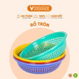  Rổ Nhựa Tròn 30x9cm - Nhiều Màu Sắc, Chất Lượng Cao, Bền Đẹp - Nhựa Vĩ Hưng 